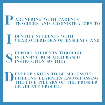 poster for PISD Dyslexia
